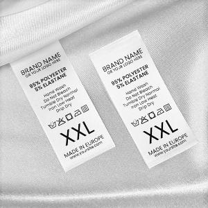 Étiquettes textiles entretien vêtement - TC-M184
