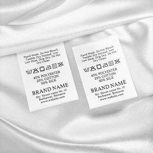 Étiquettes textiles entretien vêtement - TC-M301