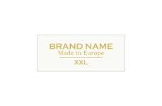Étiquettes textiles de marque Model TL-M48