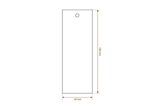 Étiquette en carton Glamor Style Model HT-M123
