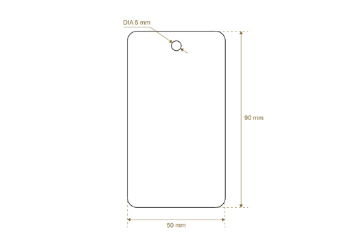 Étiquette en carton Model HT-M95