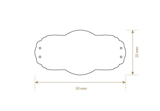 Étiquette en simili cuir Model EP-M105