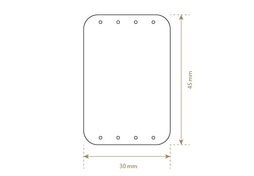 Étiquette en simili cuir Model EP-M106