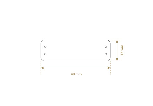 Étiquette en simili cuir Model EP-M108