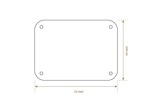 Étiquette en cuir artificiel Model EP-M123