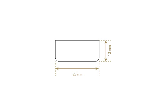Étiquette en simili cuir Model EP-M124