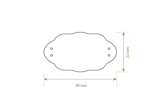 Étiquette en cuir naturel Model EP-M13