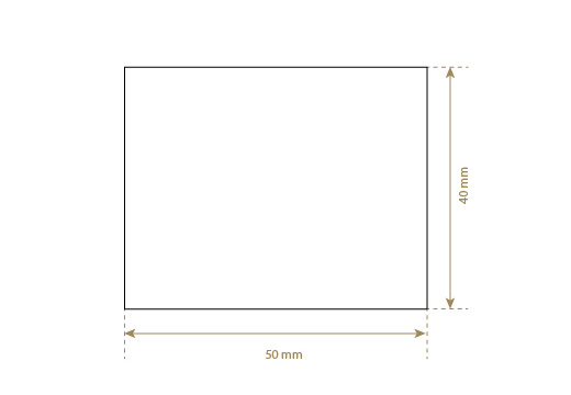 Étiquette en simili cuir Model EP-M150