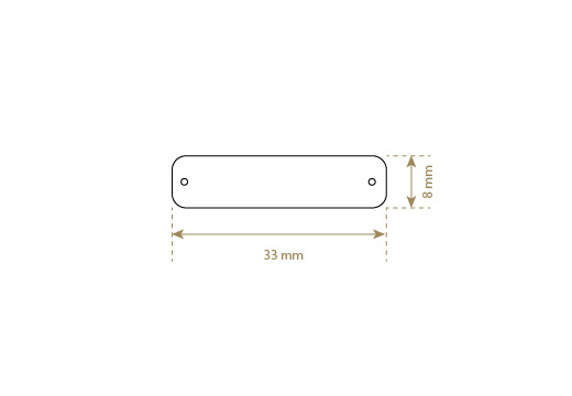 Étiquette en cuir naturel Model EP-M26