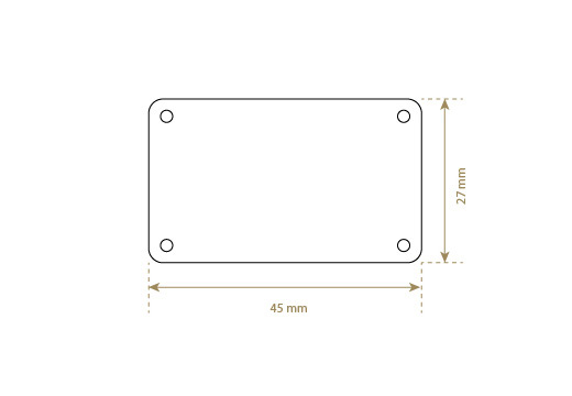 Étiquette en cuir naturel Model EP-M32