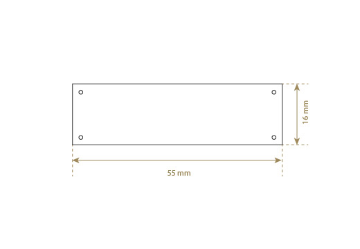 Étiquette en cuir naturel Model EP-M34