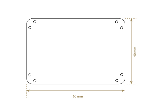 Étiquette en cuir naturel Model EP-M51
