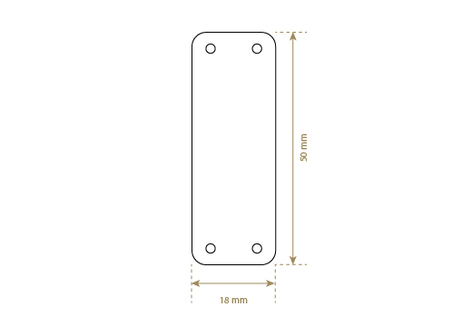 Étiquette en cuir naturel Model EP-M59