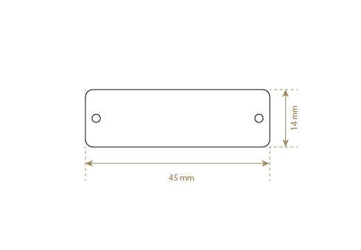 Étiquette en cuir naturel Model EP-M62