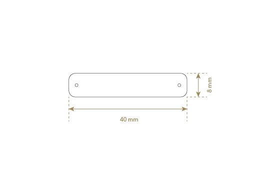 Étiquette en cuir naturel Model EP-M7