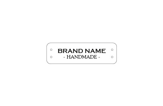 Étiquette en cuir naturel Model EP-M8