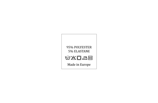 Étiquette lavage des textiles Modèle TC-M179