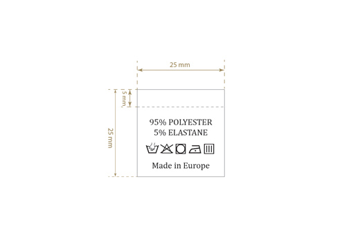 Étiquette lavage des textiles Modèle TC-M179
