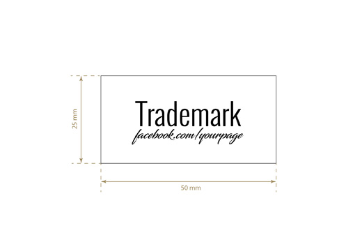 Étiquette textile imprimée en satin Modèle TL-M44