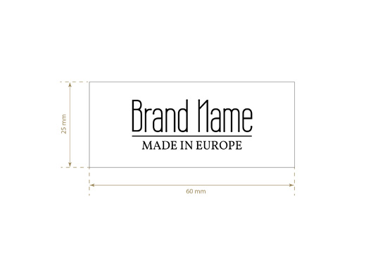 Étiquette textile imprimée en satin Modèle TL-M45