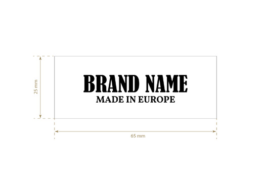 Étiquette textile imprimée en satin Modèle TL-M50