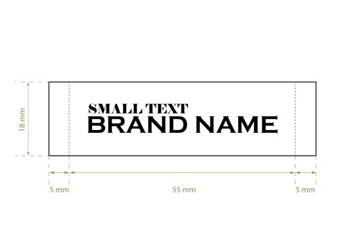 Étiquette textile tissée Regular Style Model WL-M18