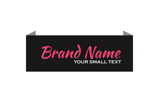 Étiquette textile tissée Vogue Style Model WL-M22