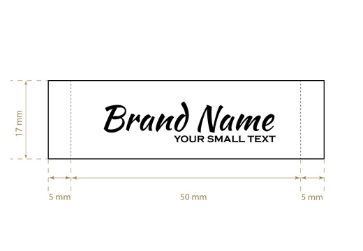 Étiquette textile tissée Vogue Style Model WL-M22