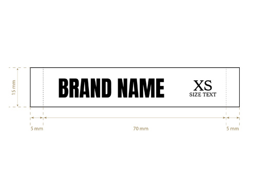 Étiquette textile tissée Rife Style Model WL-M24