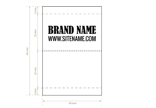 Étiquette textile tissée Stately Style Model WL-M39