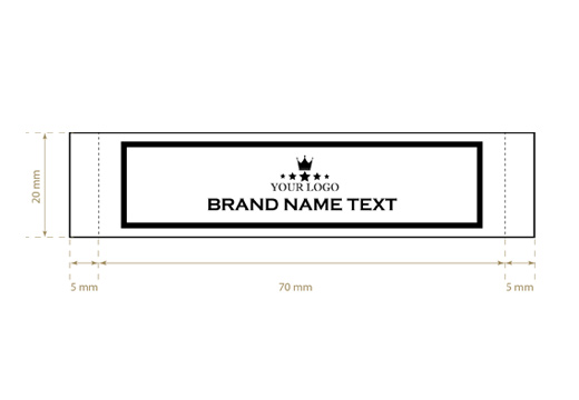 Étiquette textile tissée Strong Style Model WL-M4