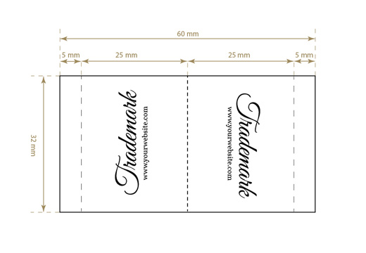 Étiquette textile tissée Intense Style Model WL-M53