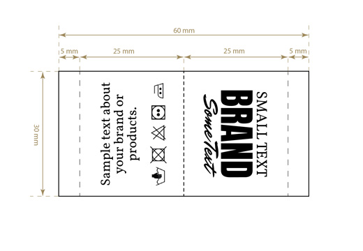 Étiquette textile tissée Ethic Style Model WL-M55